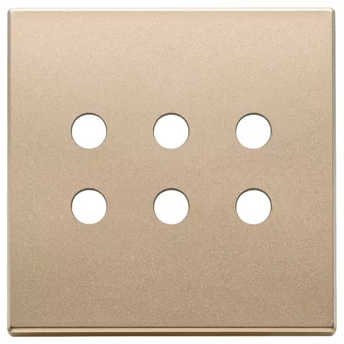 Vimar - 22695.RN.88 - Plaque 3Mx6 BS Tondo or satiné