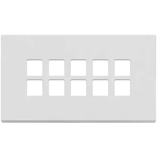 Vimar - 22699.01 - Placa 5Mx10 BS Flat blanco mate