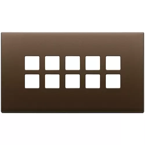 Vimar - 22699.12 - Placa 5Mx10 BS Flat bronce osc.cepillado