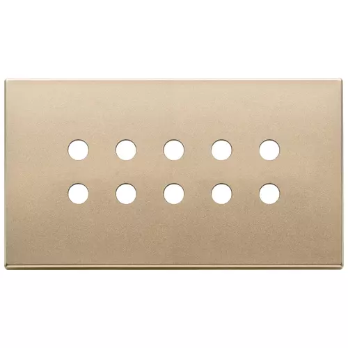 Vimar - 22699.RN.88 - Plaque 5Mx10 BS Tondo or satiné