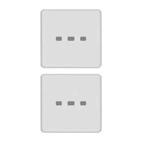 Vimar - 22751.01 - 2 buttons Flat sans symbole éclair.blanc