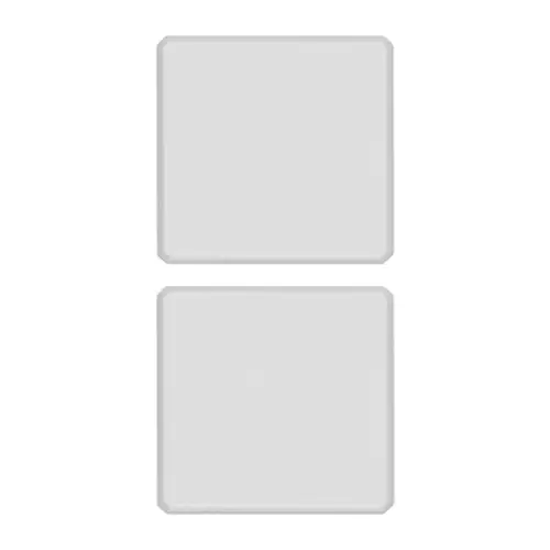 Vimar - 22751.0.01 - 2 buttons Flat sans symbole blanc