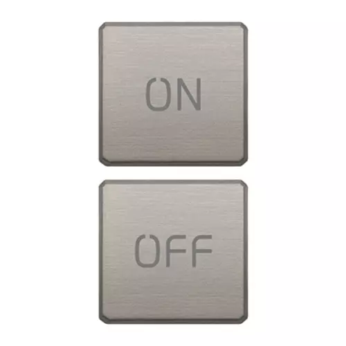 Vimar - 22751.1.11 - 2 buttons Flat ON/OFF nickel