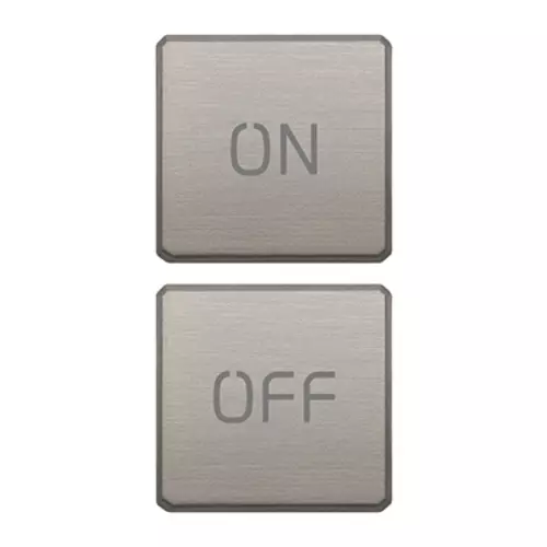 Vimar - 22751.1.11 - 2 Tasten Flat ON/OFF nickel