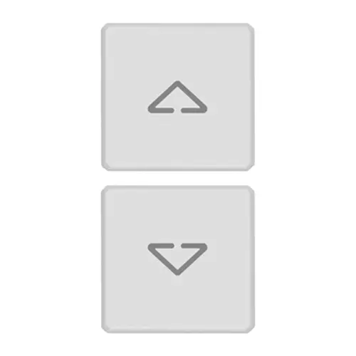 Vimar - 22751.2.01 - 2 buttons Flat arrows symbol white