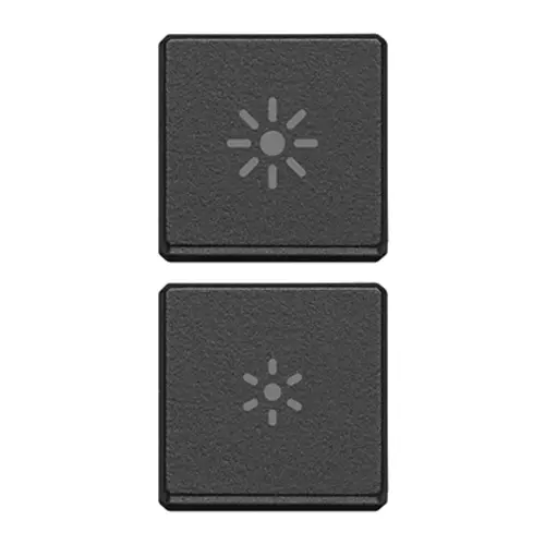 Vimar - 22751.3.03 - 2 buttons Flat regulation symbol grey