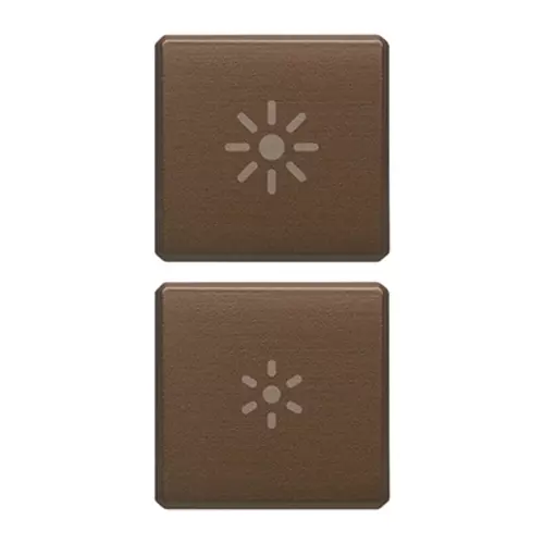 Vimar - 22751.3.12 - 2 buttons Flat regulation symbol bronze