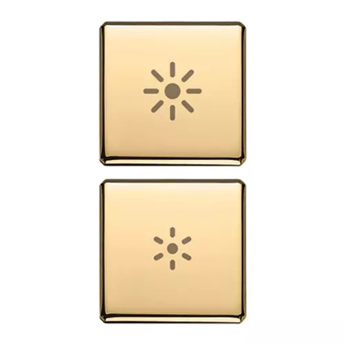 Vimar - 22751.3.82 - 2 buttons Flat regulation symbol gold