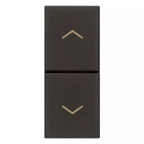 Vimar - 30062.G - Two interlocked NO+NO 10A button black