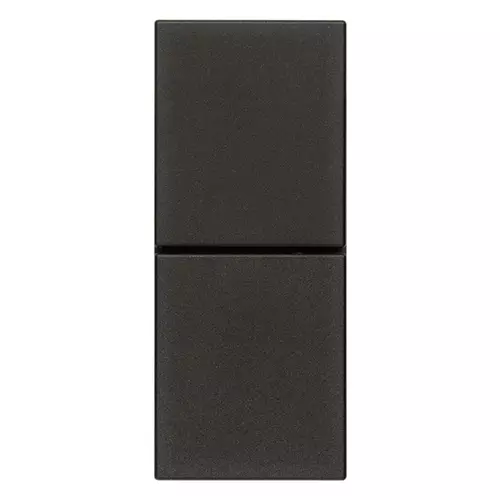 Vimar - 30066.G - Two independent NO+NO 10A button black