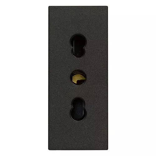 Vimar - 30203.G - 2P+E 16A P17/11 outlet black