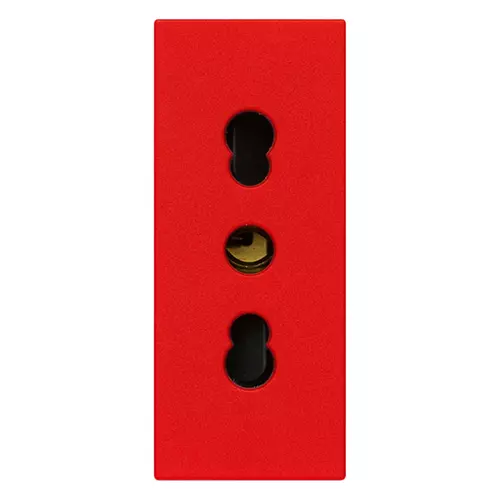 Vimar - 30203.R - 2P+E 16A P17/11 outlet red