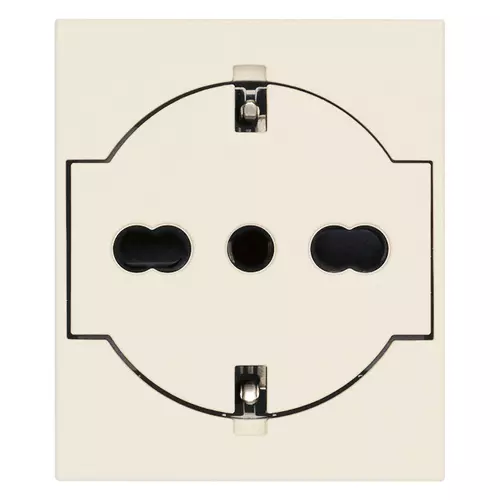 Vimar - 30211.C - Flat 2P+E P40 Universal outlet canvas