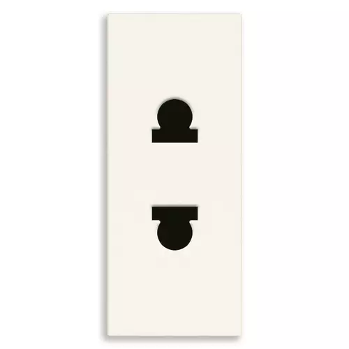 Vimar - 30234.B - 2P 16A USA+EU SICURY outlet white