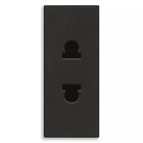 Vimar - 30234.G - Steckdose SICURY 2P 16A USA+EU schwarz