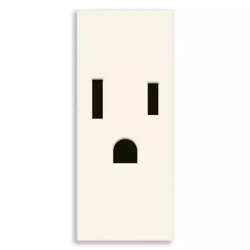 Vimar - 30242.B - 2P+E 15A USA SICURY outlet white
