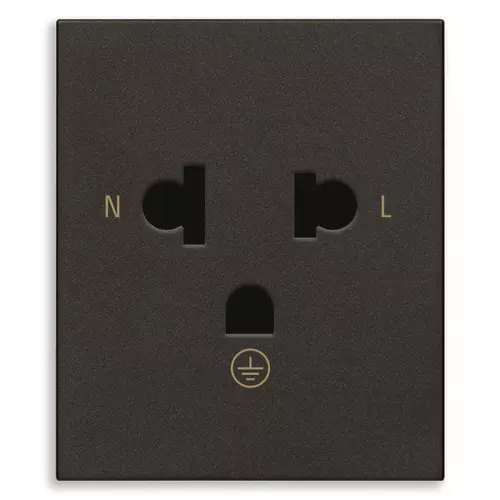 Vimar - 30248.THG - 2P+E 16A Thai SICURY outlet black