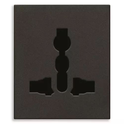 Vimar - 30257.G - 2P+E 13A multistandard outlet black