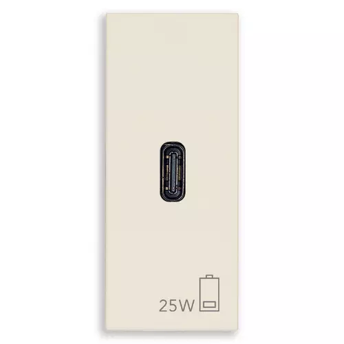 Vimar - 30292.C25C - PD C-USB power unit 25W canvas