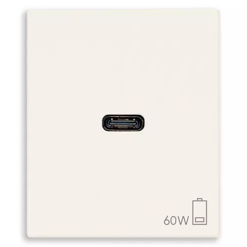 Vimar - 30298.60B - C-USB supply unit 60W PD white