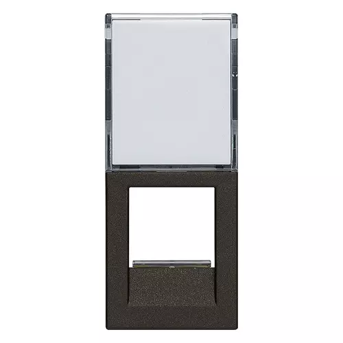 Vimar - 30341.CG - RJ45 Adapter Infra+ schwarz