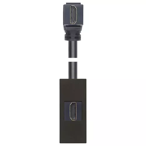 Vimar - 30346.HG - Presa HDMI con cavo a 90° nero