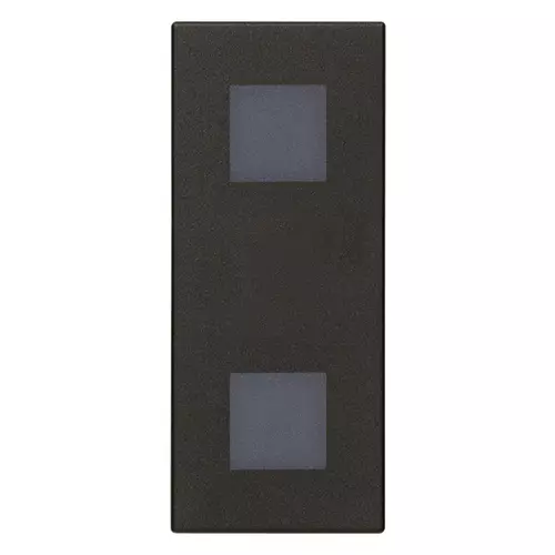 Vimar - 30388.G - Double neutral double indicator u.black