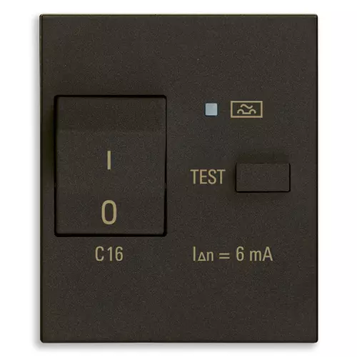 Vimar - 30411.166G - FI-Schalter 1P+N C16 6mA schwarz