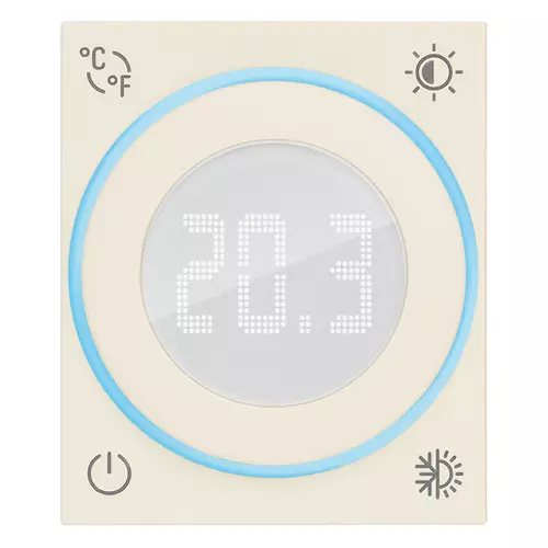Vimar - 30440.C - Thermostat roulette 100-240V 2M chanvre
