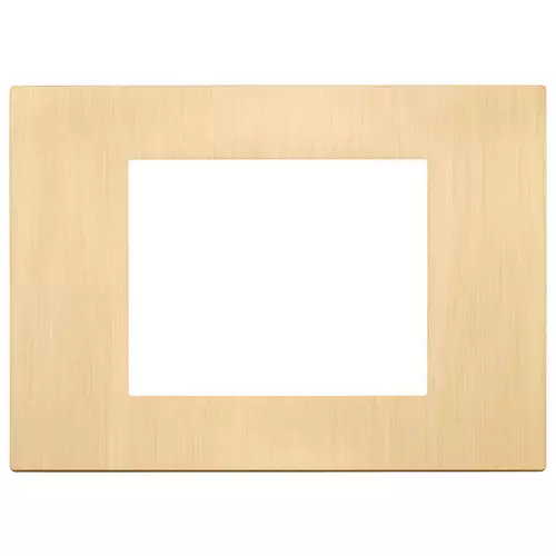 Vimar - 30653.70 - Abdeckrahmen 3M Metall gebürst.Gold