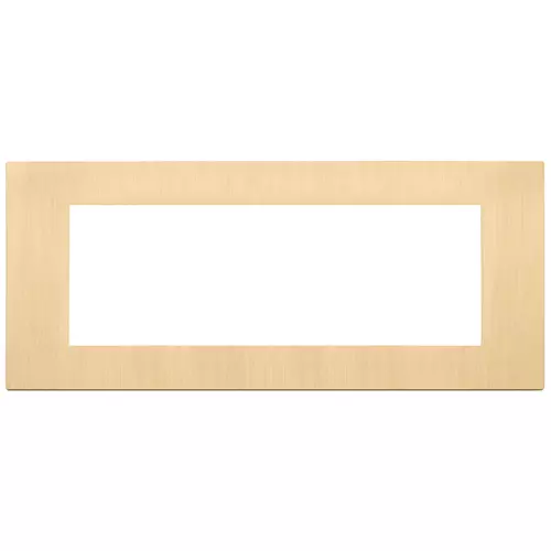 Vimar - 30657.70 - Plate 7M metal brush.gold