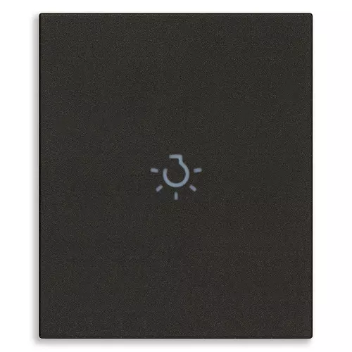 Vimar - 31000A.2LG - Touche 2M axiale symbole lumière noir
