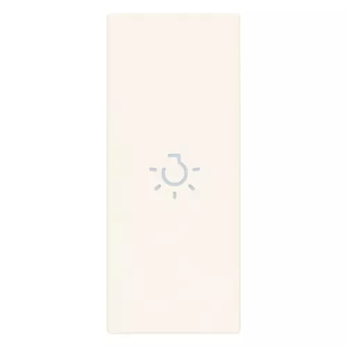 Vimar - 31000A.LB - Touche 1M axiale symbole lumière blanc