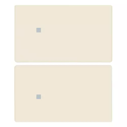 Vimar - 31480.2C - 2 demi-touches 2M neutre pers. canvas