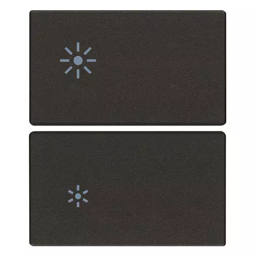 Vimar - 31480.2RG - 2 demi-touches 2M réglage noir
