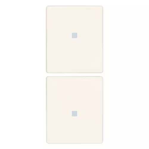 Vimar - 31480.B - 2 demi-touches 1M neutre pers. blanc