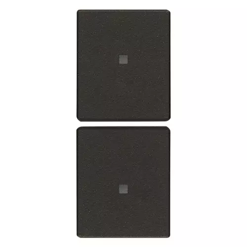 Vimar - 31480.G - 2 demi-touches 1M neutre pers. noir