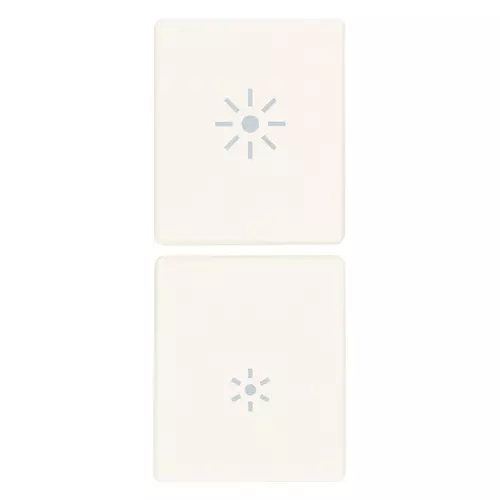Vimar - 31480.RB - 2 demi-touches 1M réglage blanc