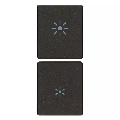 Vimar - 31480.RG - 2 demi-touches 1M réglage noir