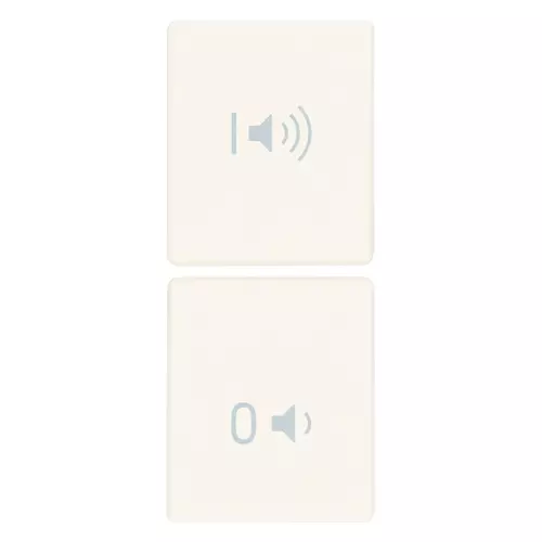 Vimar - 31480.VB - 2 demi-touches 1M ON/OFF volume blanc