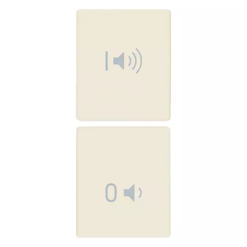 Vimar - 31480.VC - 2 demi-touches 1M ON/OFF volume chanvre