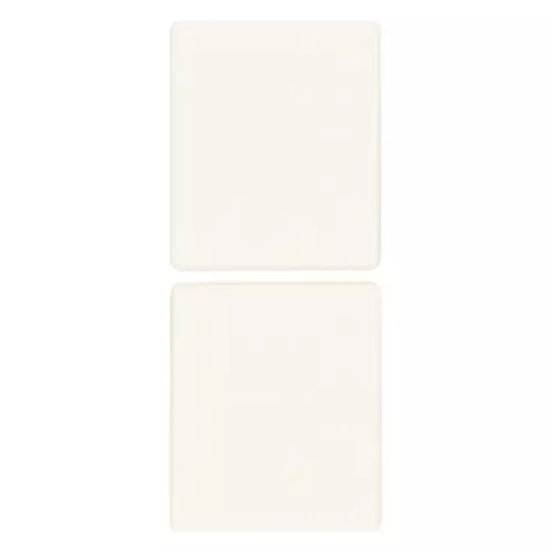 Vimar - 31480.ZB - 2 demi-touches 1M fixes neutres blanc