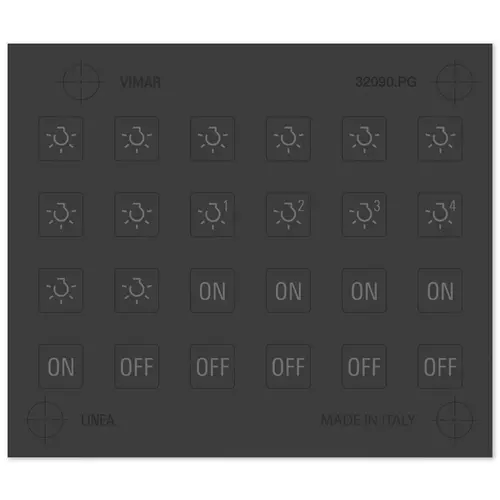 Vimar - 32090.PG - Symbols stickers XT 1M black