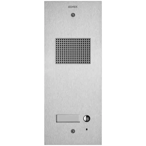 Vimar - 41501 - Plaque Steely 2F+ audio 1 bout. acier