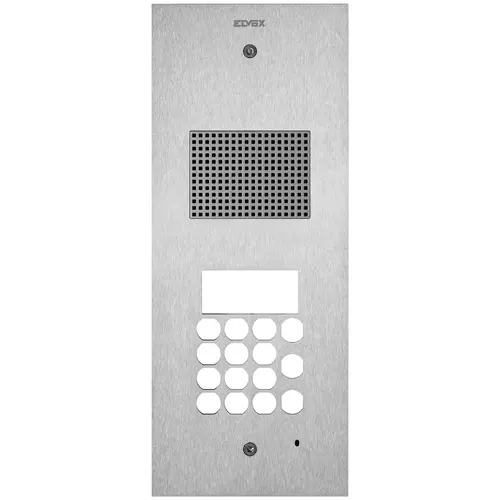 Vimar - 41540 - Plate Steely 2F+ audio+keypad steel