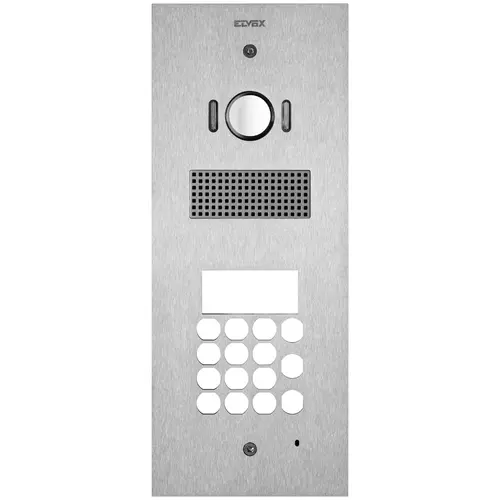 Vimar - 41541 - Plaque Steely 2F+ A/V+clavier acier