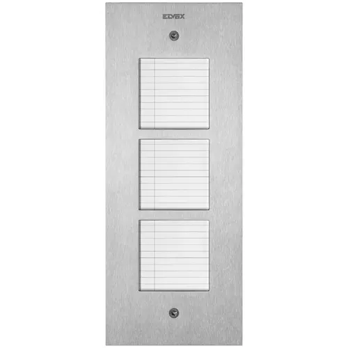 Vimar - 41542 - Placca Steely 2F+ portanomi acciaio