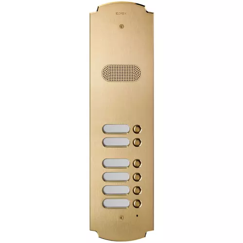Vimar - 41606 - Placca Patavium 2F+ audio 6 puls. ottone