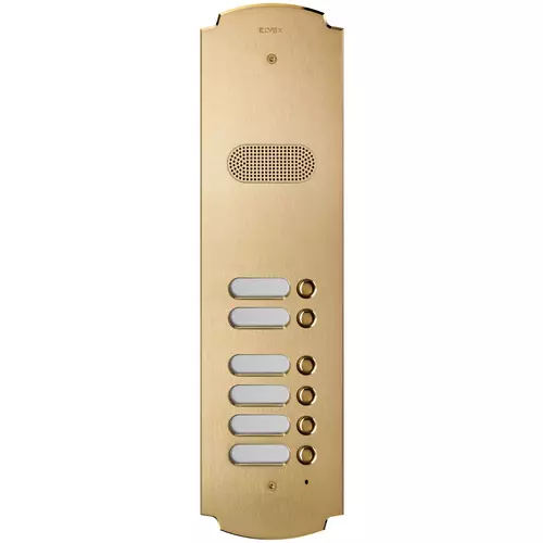 Vimar - 41606 - Plate Patavium 2F+ audio 6-butt. brass