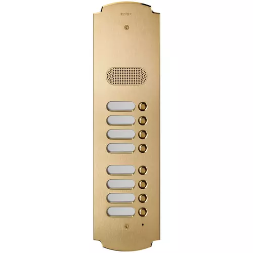 Vimar - 41608 - Plate Patavium 2F+ audio 8-butt. brass